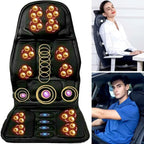 Cojín de asiento de masaje 8 modos con almohadilla térmica para espalda y cuello