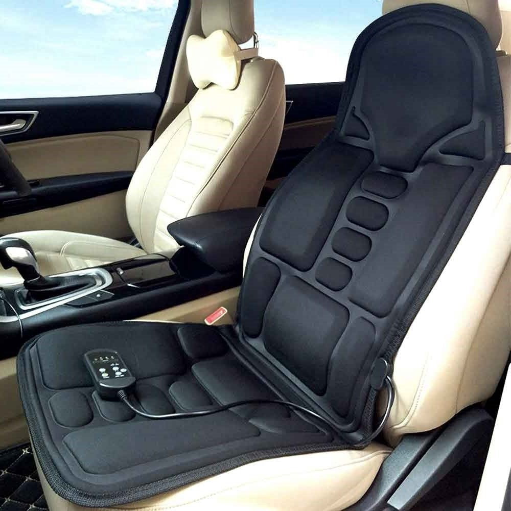 Cojín de masaje calefactado de 8 modos para silla, espalda, cuello y relajación de todo el cuerpo – Perfecto para coche 