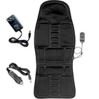 Cojín de masaje calefactado de 8 modos para silla, espalda, cuello y relajación de todo el cuerpo – Perfecto para coche 