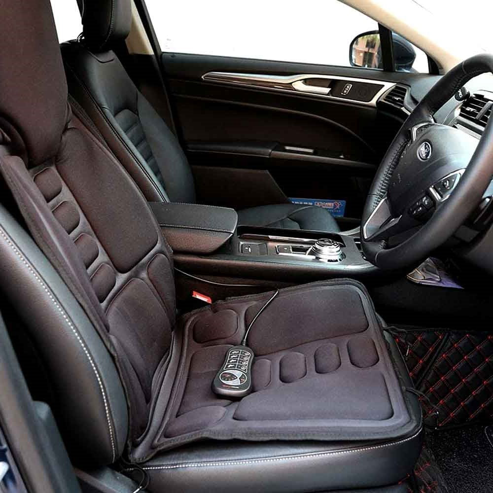 Cojín de masaje calefactado de 8 modos para silla, espalda, cuello y relajación de todo el cuerpo – Perfecto para coche 
