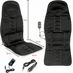 Cojín de masaje calefactado de 8 modos para silla, espalda, cuello y relajación de todo el cuerpo – Perfecto para coche 