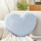 Cojín decorativo de sofá, de peluche, en forma de corazón