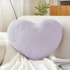 Cojín decorativo de sofá, de peluche, en forma de corazón