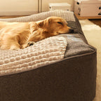 Cojín ortopédico para perro grande – Cama de lujo de espuma viscoelástica con reposacabezas