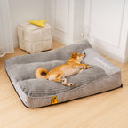Cojín ortopédico para perro grande – Cama de lujo de espuma viscoelástica con reposacabezas