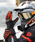 COLDARMOR – Guantes de moto de invierno impermeables con protección aislante