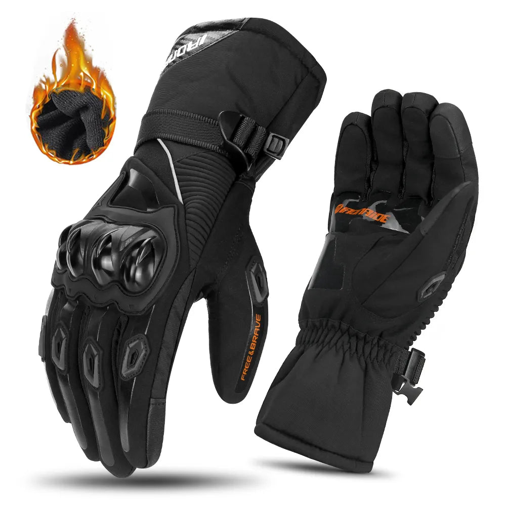 COLDARMOR – Guantes de moto de invierno impermeables con protección aislante