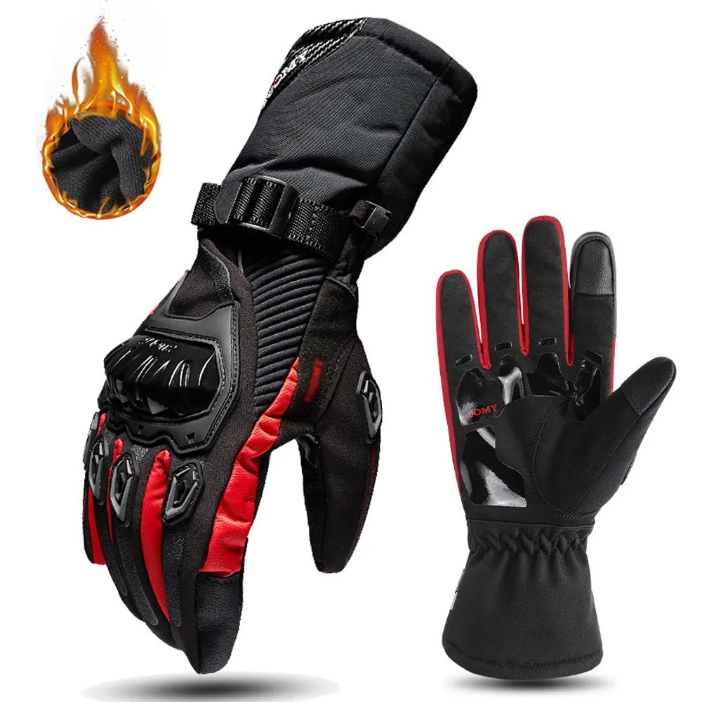 COLDARMOR – Guantes de moto de invierno impermeables con protección aislante