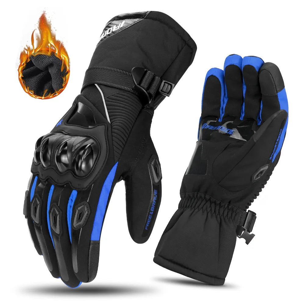 COLDARMOR – Guantes de moto de invierno impermeables con protección aislante