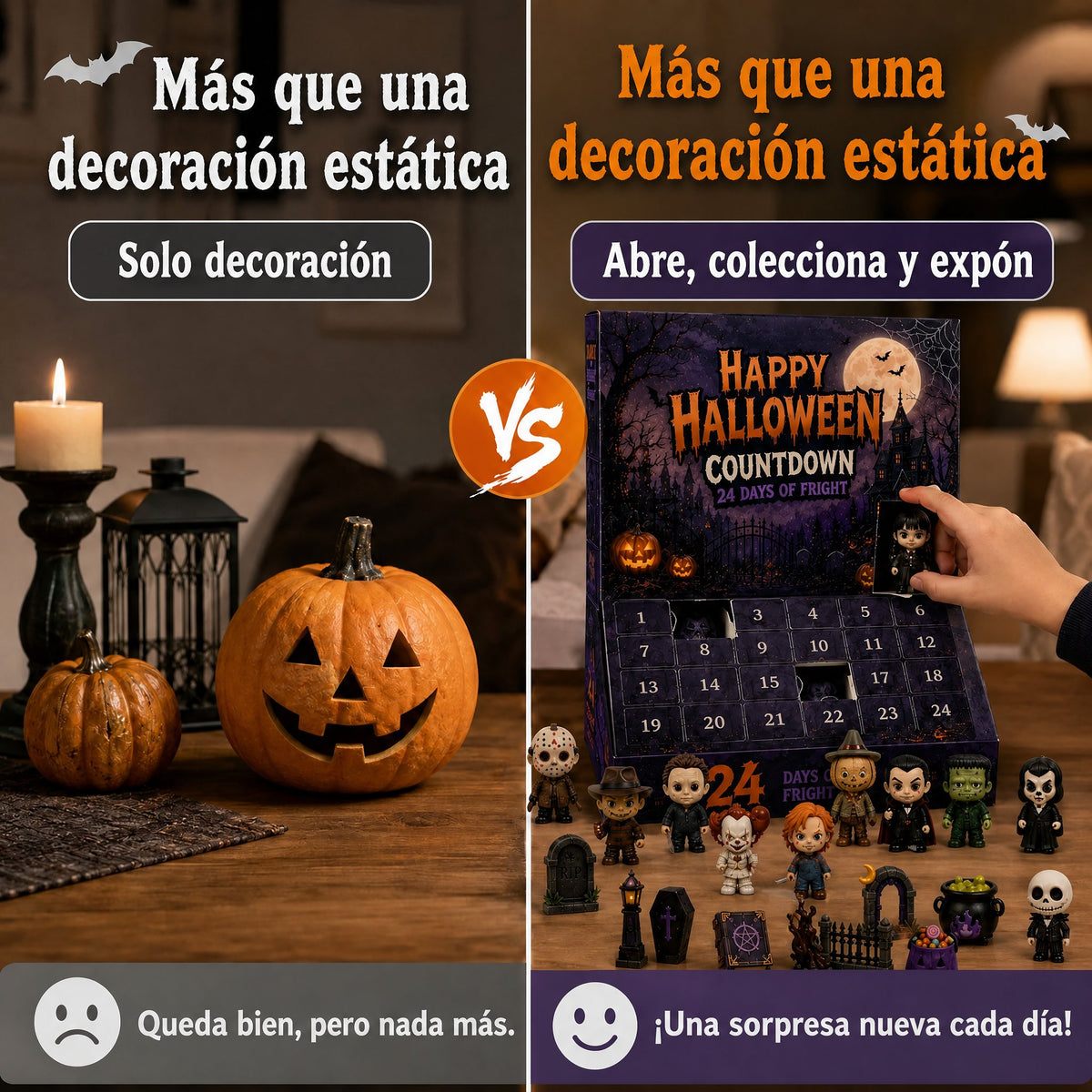 Colección Calendario Misterioso de Halloween de 24 Días