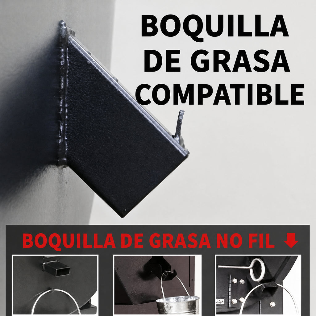 Colector mejorado de grasa para parrilla