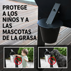 Colector mejorado de grasa para parrilla