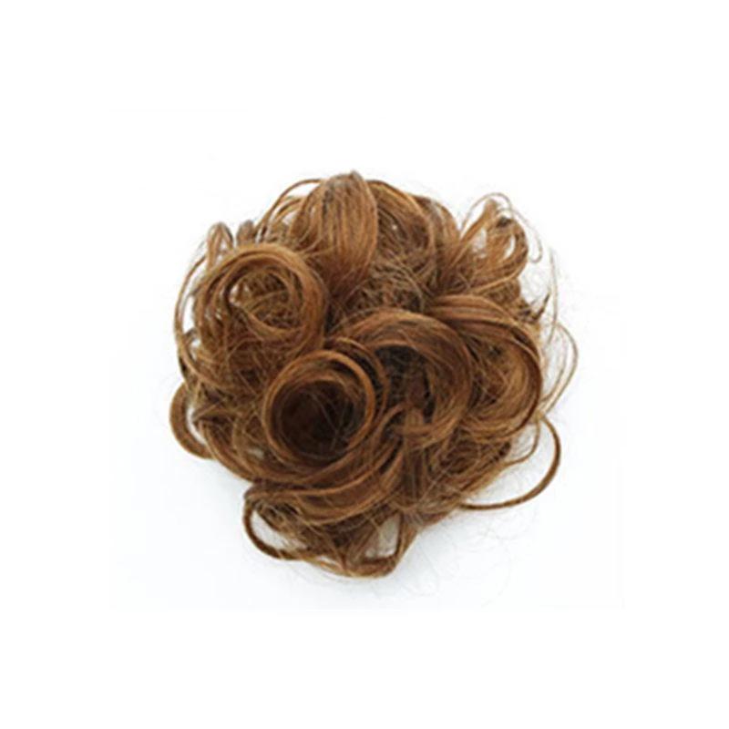 Coletero Moño Despeinado de Pelo Postizo
