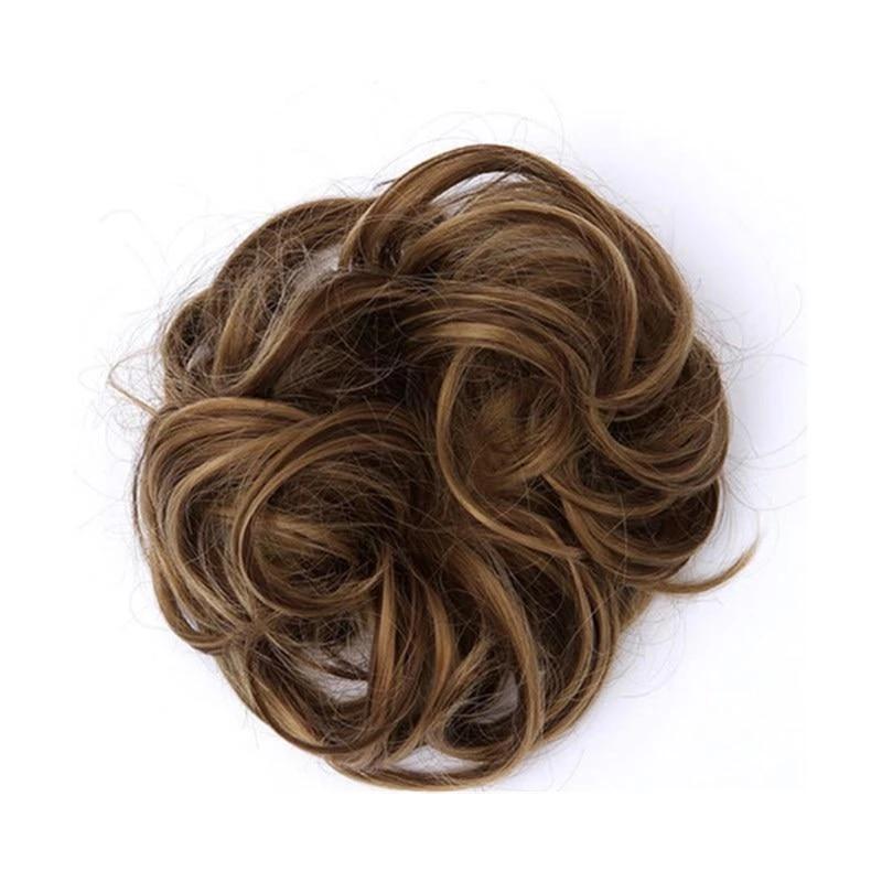 Coletero Moño Despeinado de Pelo Postizo