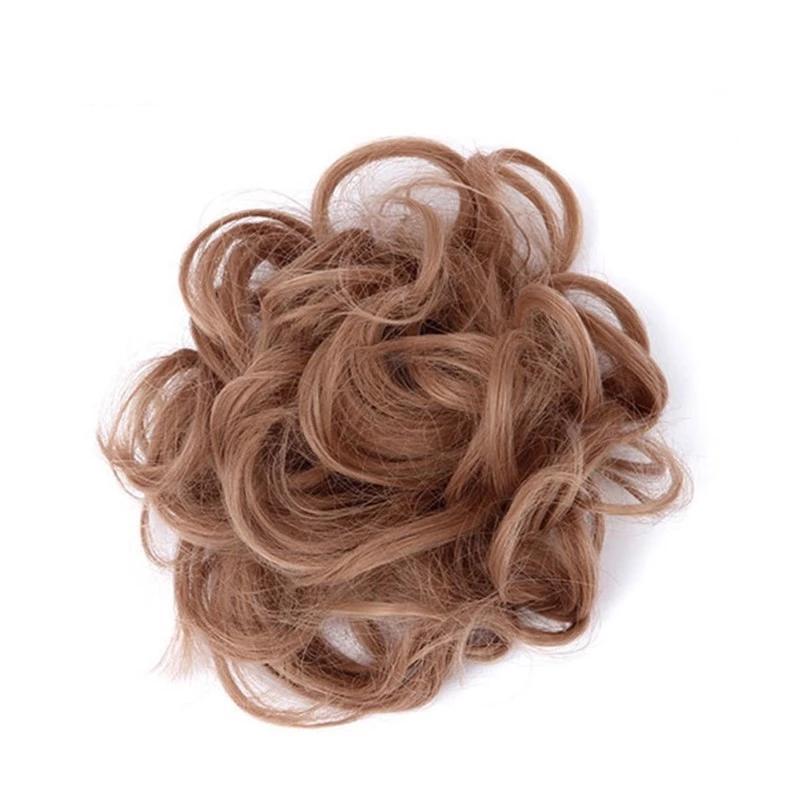 Coletero Moño Despeinado de Pelo Postizo
