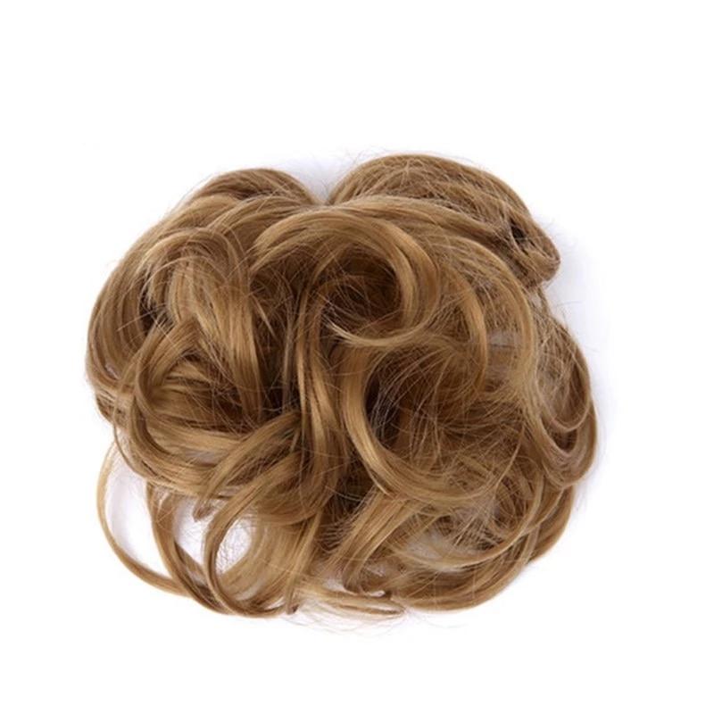 Coletero Moño Despeinado de Pelo Postizo