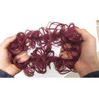 Coletero Moño Despeinado de Pelo Postizo