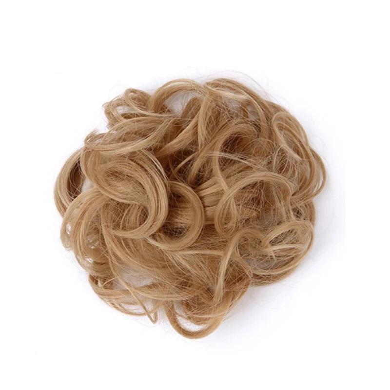 Coletero Moño Despeinado de Pelo Postizo