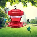 Comedero para colibríes a prueba de abejas con posadero - Capacidad 473 ml
