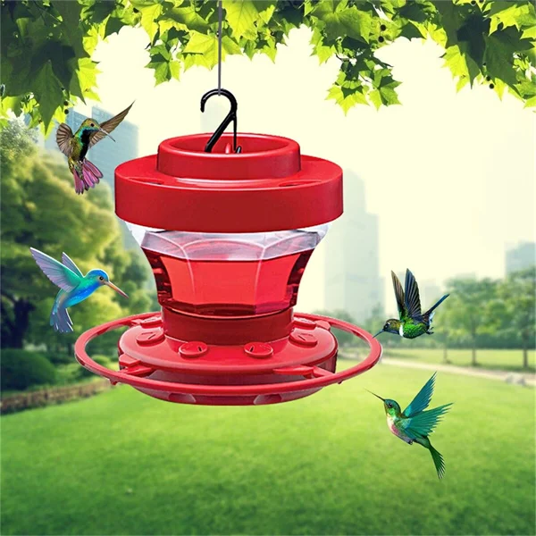 Comedero para colibríes a prueba de abejas con posadero - Capacidad 473 ml