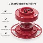 Comedero para colibríes a prueba de abejas con posadero - Capacidad 473 ml