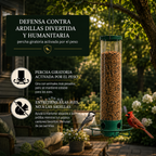 Comedero para pájaros a prueba de ardillas con percha giratoria