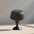 Cámara de seguridad HD compacta con visión nocturna y control por aplicación