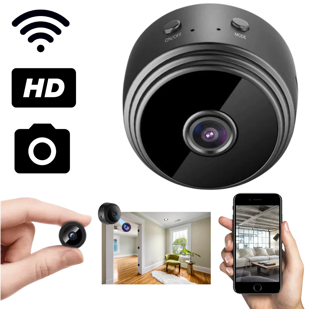 Mini cámara de seguridad inalámbrica para el hogar y la oficina