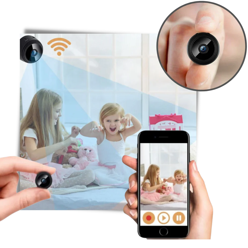 Mini cámara de seguridad inalámbrica para el hogar y la oficina