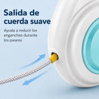 correa extensible para perros con luz recargable para paseos nocturnos - Ayuda a que los perros pequeños se mantengan vi