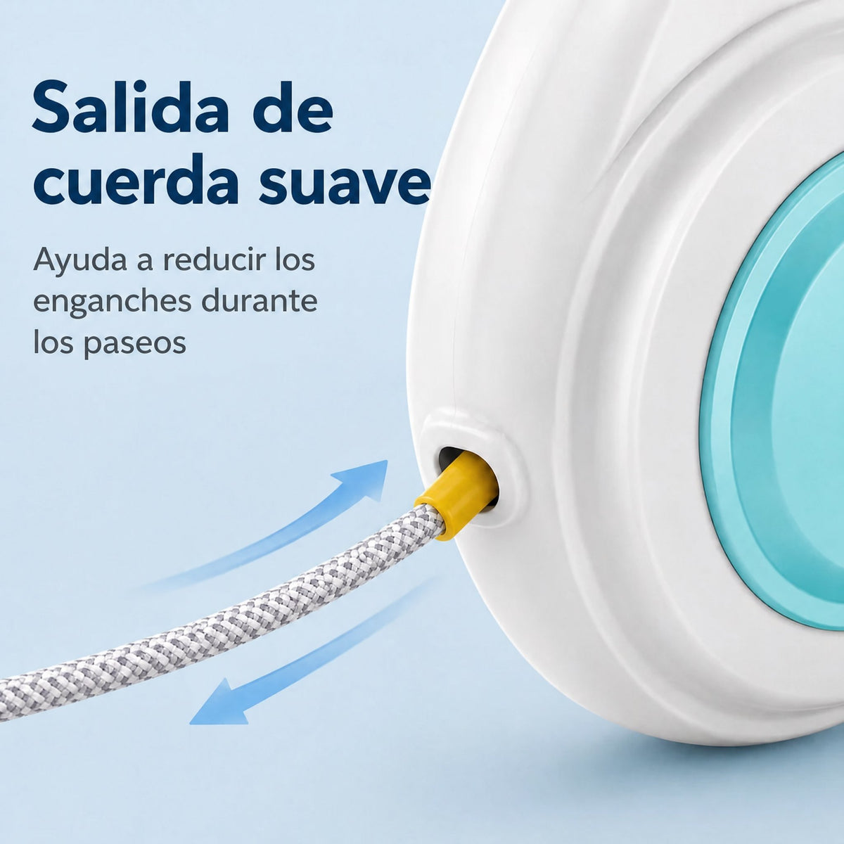 correa extensible para perros con luz recargable para paseos nocturnos - Ayuda a que los perros pequeños se mantengan vi
