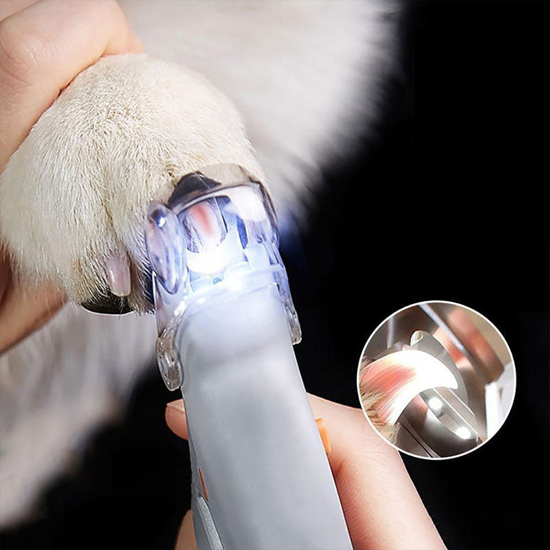 Cortaúñas para perros con luz de seguridad y sensor