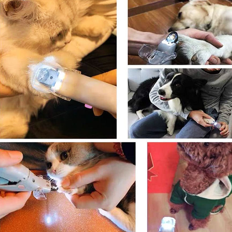 Cortaúñas para perros con luz de seguridad y sensor