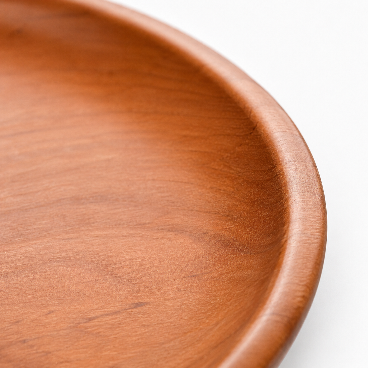 Diseño elegante de plato de madera