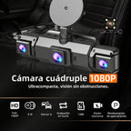 Dash cam inalámbrica delantera y trasera para coche con visión nocturna