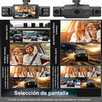 Dash cam inalámbrica delantera y trasera para coche con visión nocturna