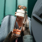 Botella de agua de doble pared con infusor de té integrado: botella reutilizable con aislamiento térmico para bebidas frías y calientes en casa, el
