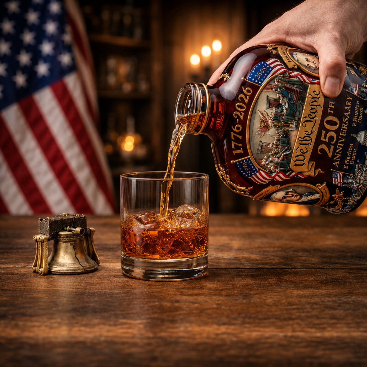 Decantador de whisky decorativo de cristal sin plomo