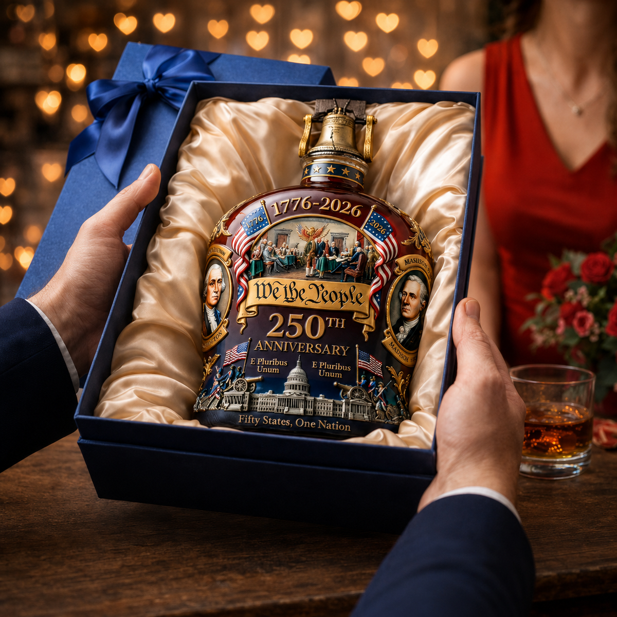Decantador de whisky decorativo de cristal sin plomo