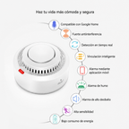Detector de humo y calor con alarma de incendio WiFi inteligente