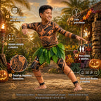 Disfraz de Halloween, disfraz de cosplay, conjunto de temática de aventura