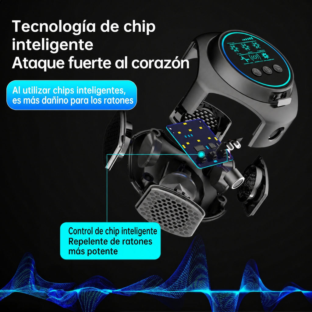 Dispositivo repelente ultrasónico para abejas y avispas | Sin productos químicos. Cobertura de 360° para el control de p