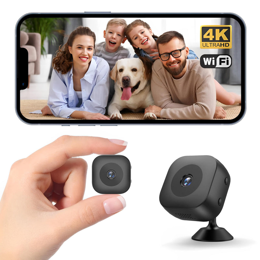 Cámara de seguridad inalámbrica para exteriores, mini cámara de vigilancia con visión nocturna a color y detección de movimiento, cámara WiFi