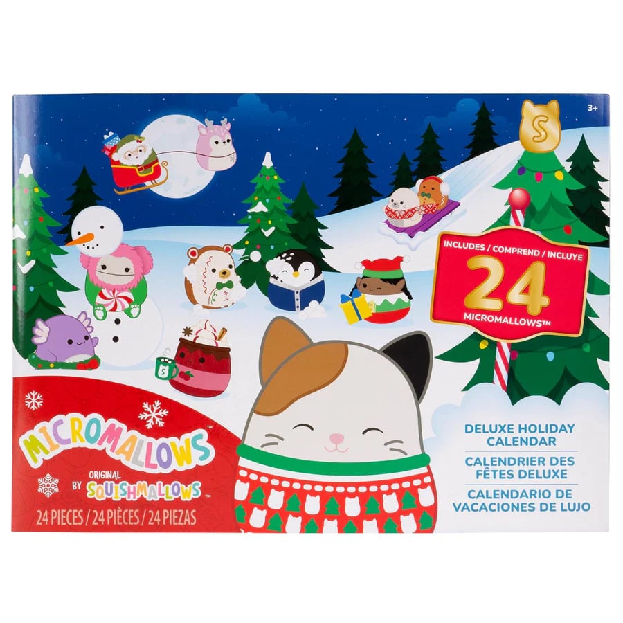 Calendario de adviento navideño relleno de peluches Squishmallows SquishJoy