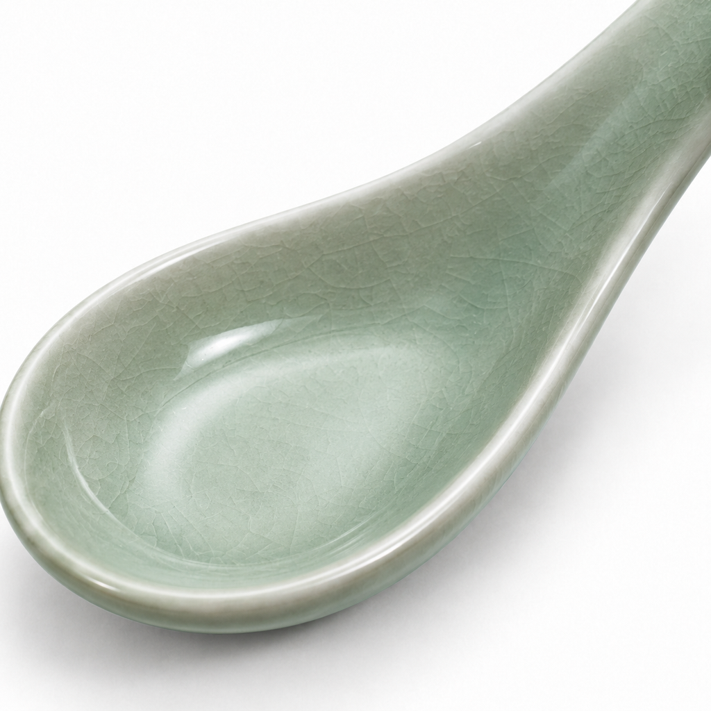 Textura de la cerámica de la cuchara