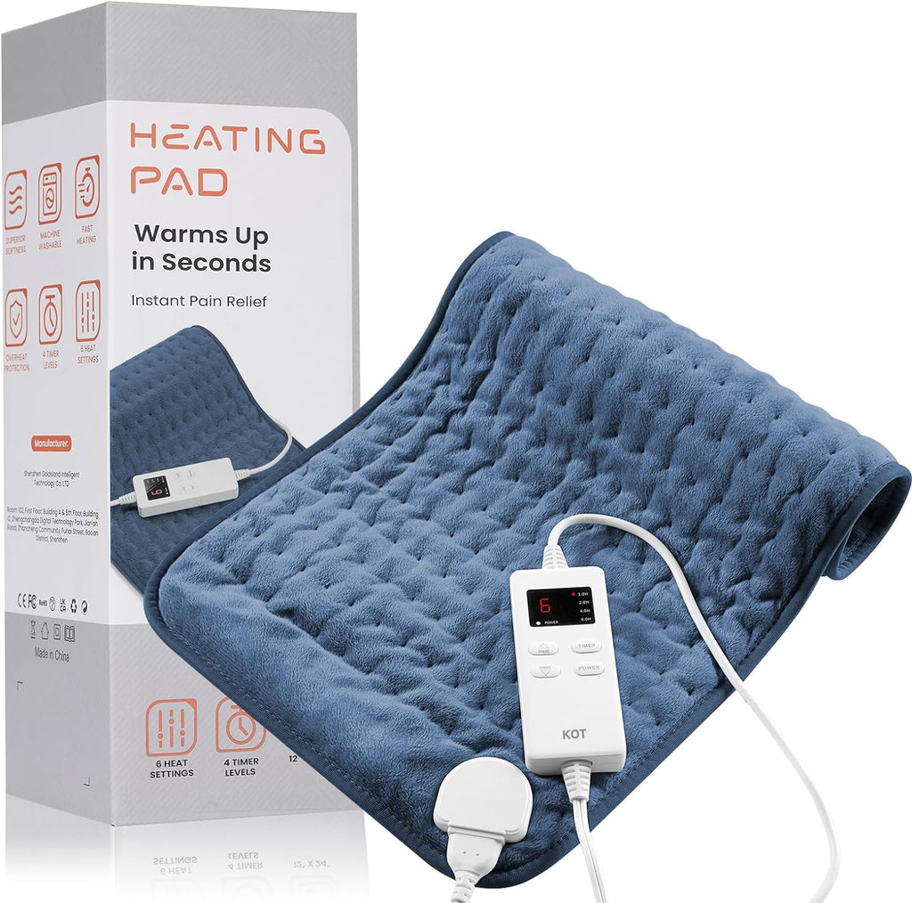 Almohadilla térmica eléctrica unisex para alivio localizado del dolor