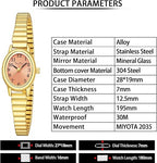 Elegante reloj analógico pequeño para mujer