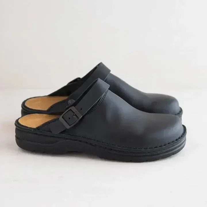 Zuecos cómodos sin cordones para mujer, elegantes y resistentes