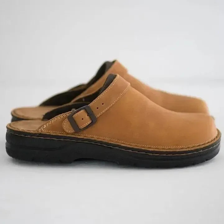 Zuecos cómodos sin cordones para mujer, elegantes y resistentes