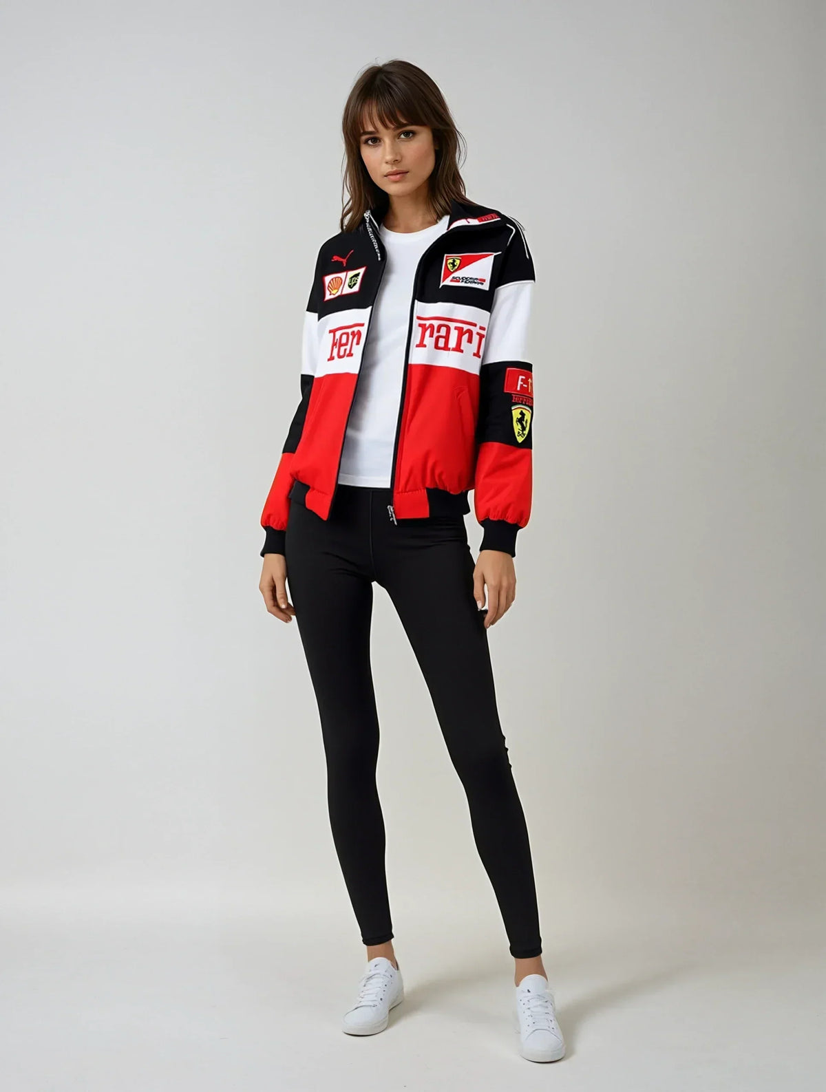Chaqueta Ferrari vintage unisex – estilo retro racing